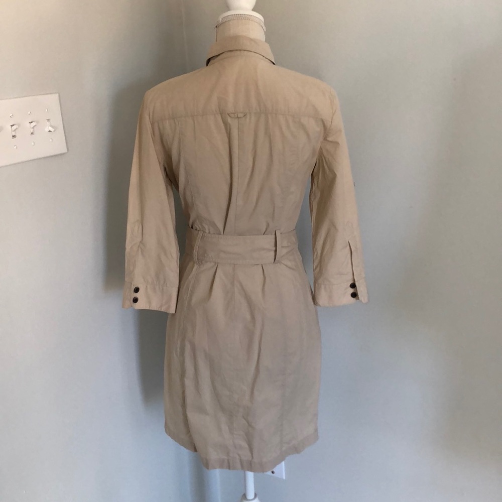🎉HP🎉Zara khaki shirt dress with pockets - Picture 3 of 5